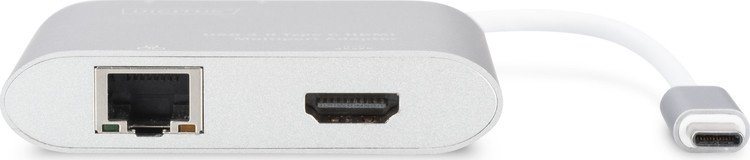 Digitus USB-C zu HDMI Multiport-Adapter silber/weiß Bedienungsanleitung