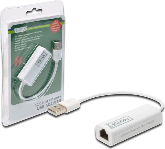 Digitus LAN-Adapter, RJ-45, USB-A 2.0 [Stecker] Bedienungsanleitung