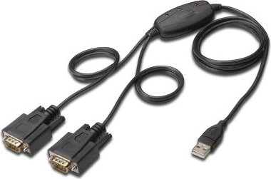 Digitus USB 2.0 zu 2x Seriell Adapter Bedienungsanleitung