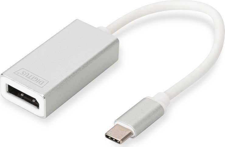 Digitus USB-C auf DisplayPort Adapter silber/weiß Bedienungsanleitung