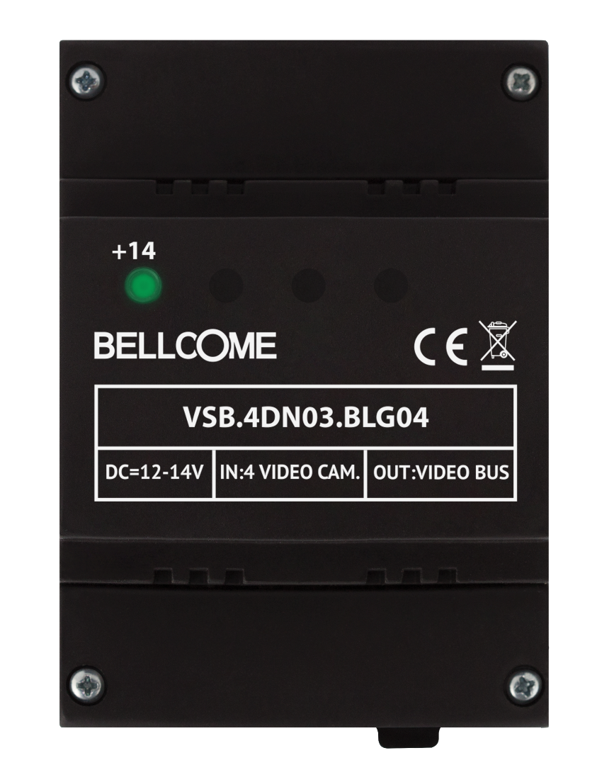 Bellcome Video Selector Box black, 4 apartments Manual
